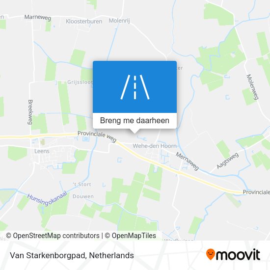 Van Starkenborgpad kaart