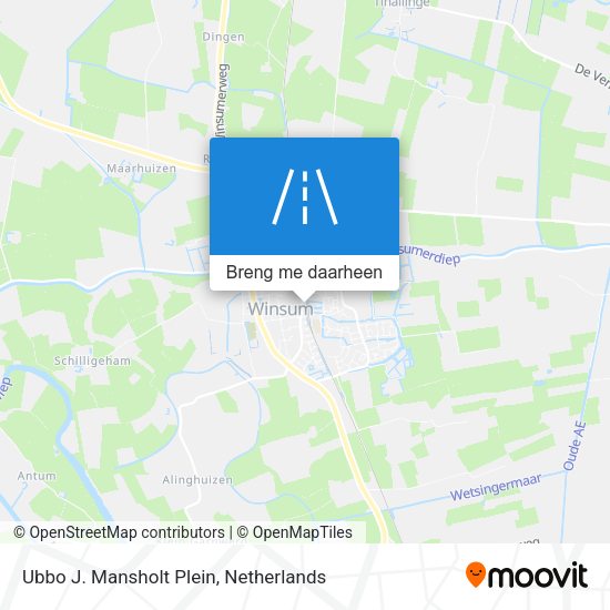 Ubbo J. Mansholt Plein kaart
