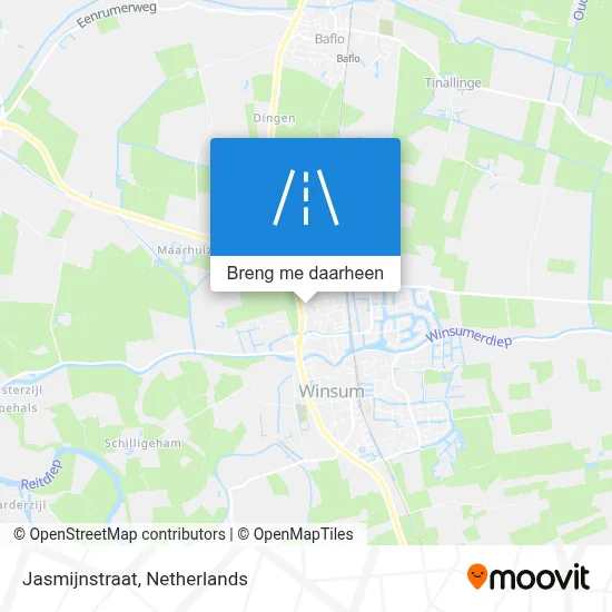 Jasmijnstraat kaart
