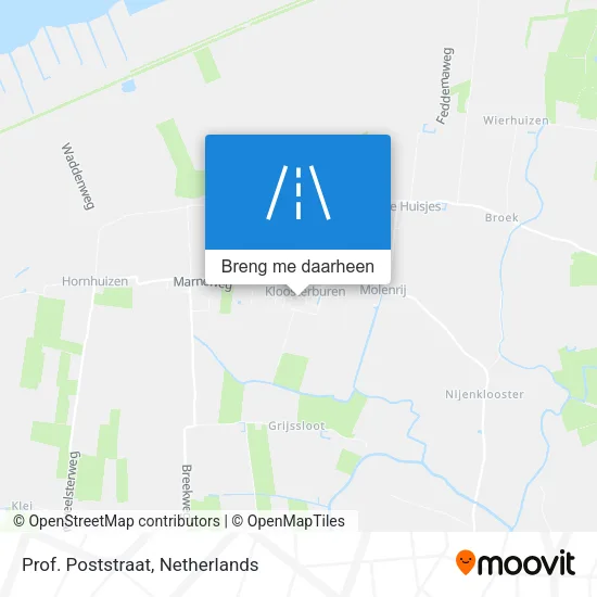 Prof. Poststraat kaart