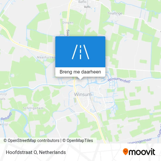 Hoofdstraat O kaart