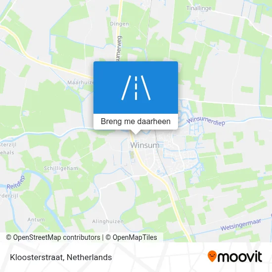 Kloosterstraat kaart