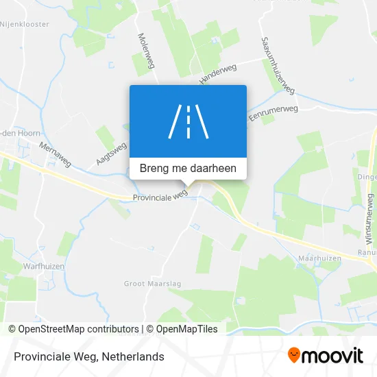 Provinciale Weg kaart