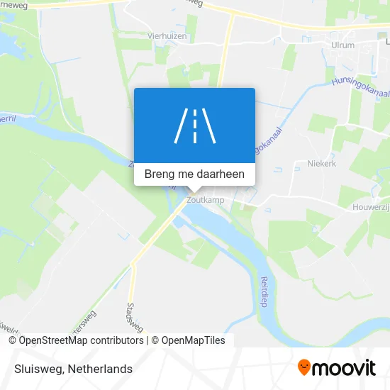 Sluisweg kaart