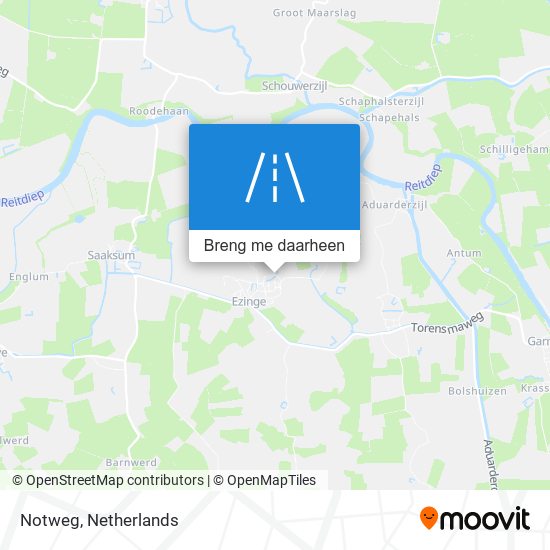 Notweg kaart