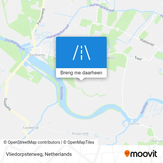 Vliedorpsterweg kaart