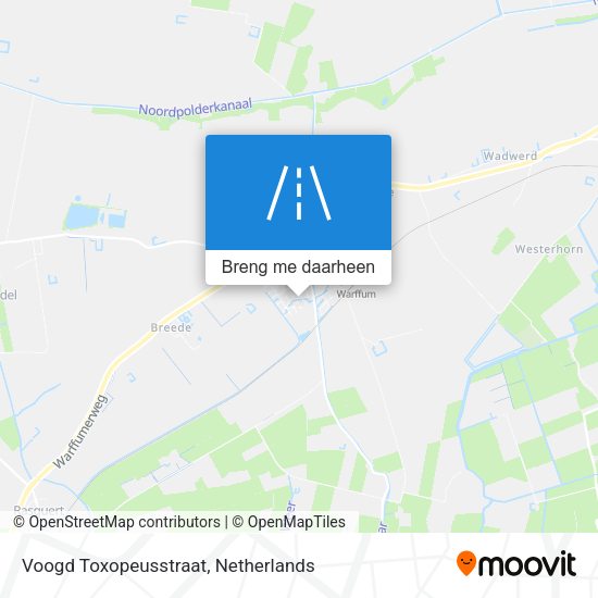 Voogd Toxopeusstraat kaart