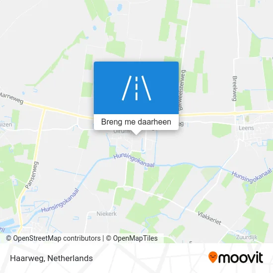 Haarweg kaart