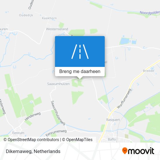 Dikemaweg kaart