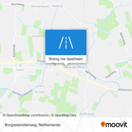 Borgweersterweg kaart