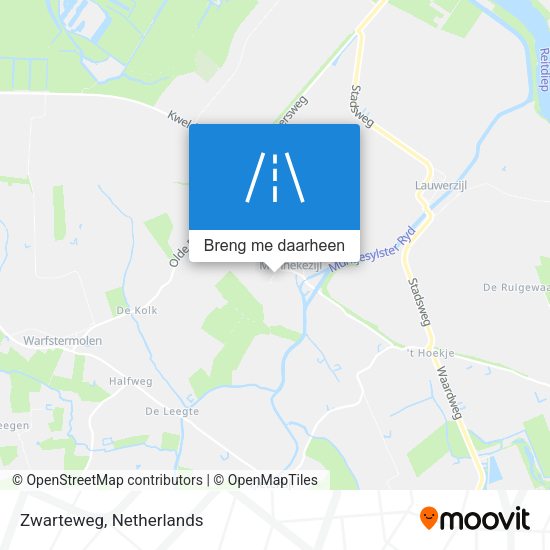 Zwarteweg kaart