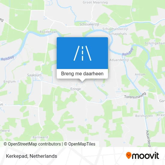 Kerkepad kaart