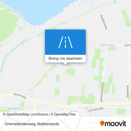 Ommelanderweg kaart