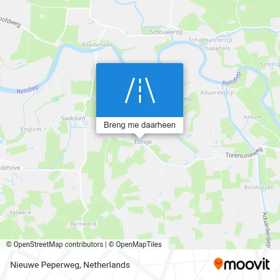 Nieuwe Peperweg kaart