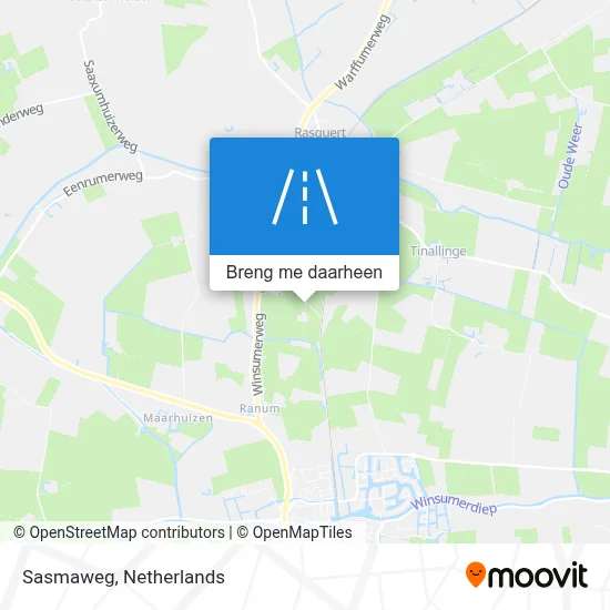 Sasmaweg kaart