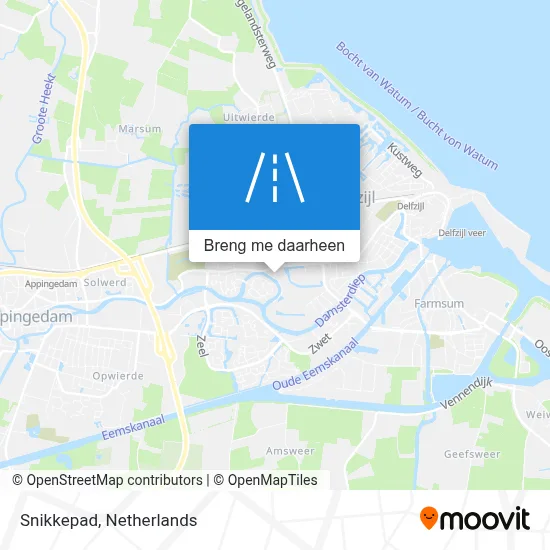 Snikkepad kaart