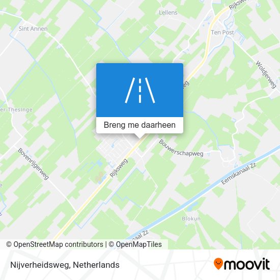 Nijverheidsweg kaart