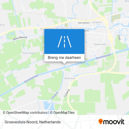 Groevesluis-Noord kaart