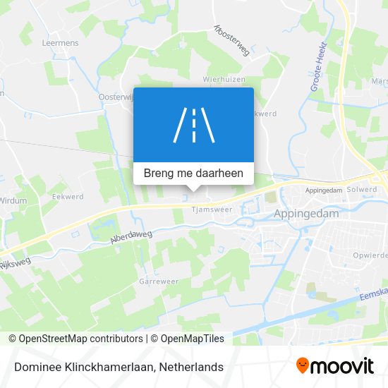Dominee Klinckhamerlaan kaart