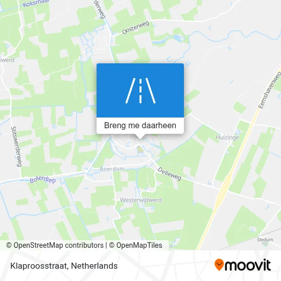Klaproosstraat kaart