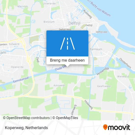 Koperweg kaart