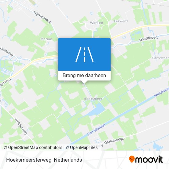 Hoeksmeersterweg kaart