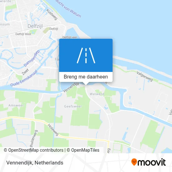 Vennendijk kaart