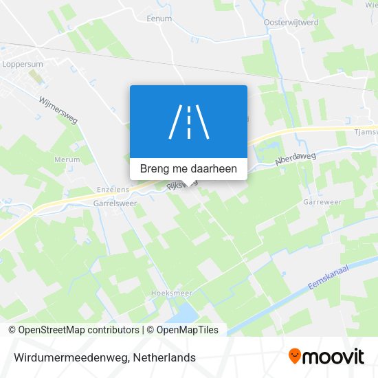 Wirdumermeedenweg kaart