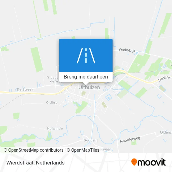 Wierdstraat kaart
