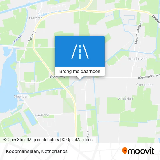 Koopmanslaan kaart