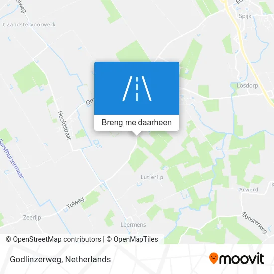 Godlinzerweg kaart