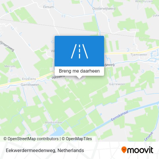 Eekwerdermeedenweg kaart