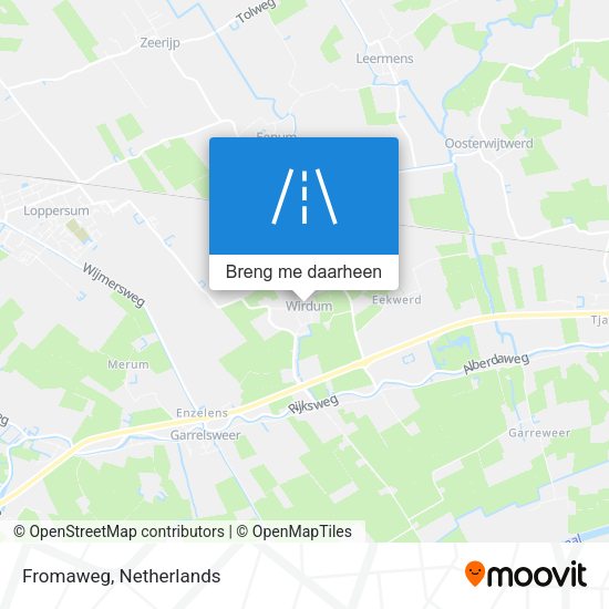 Fromaweg kaart