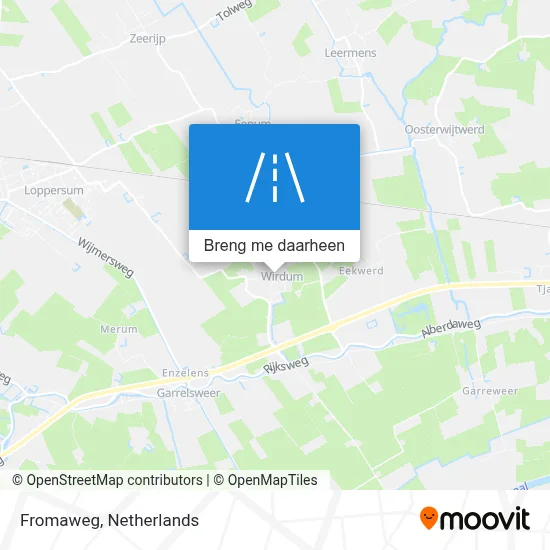 Fromaweg kaart