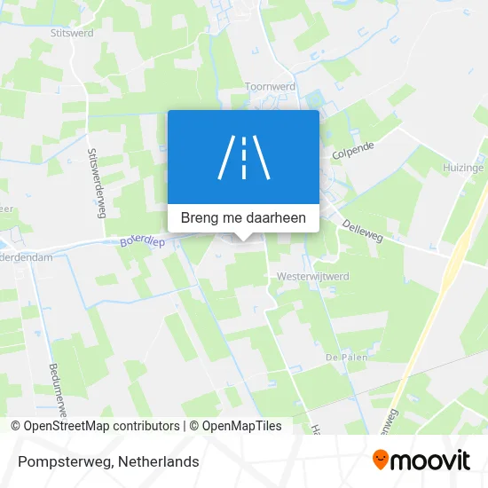 Pompsterweg kaart