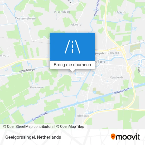 Geelgorssingel kaart