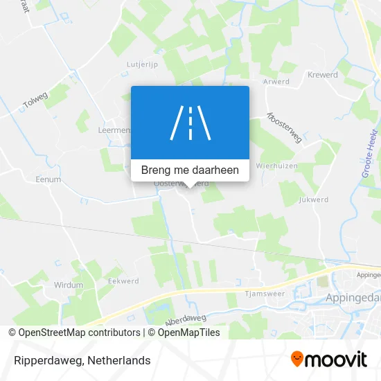 Ripperdaweg kaart