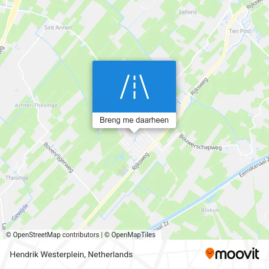 Hendrik Westerplein kaart