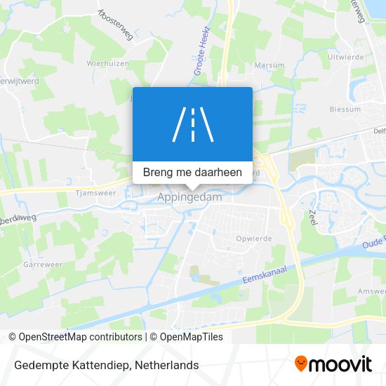 Gedempte Kattendiep kaart