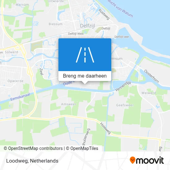 Loodweg kaart