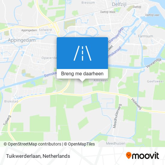 Tuikwerderlaan kaart