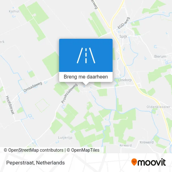 Peperstraat kaart