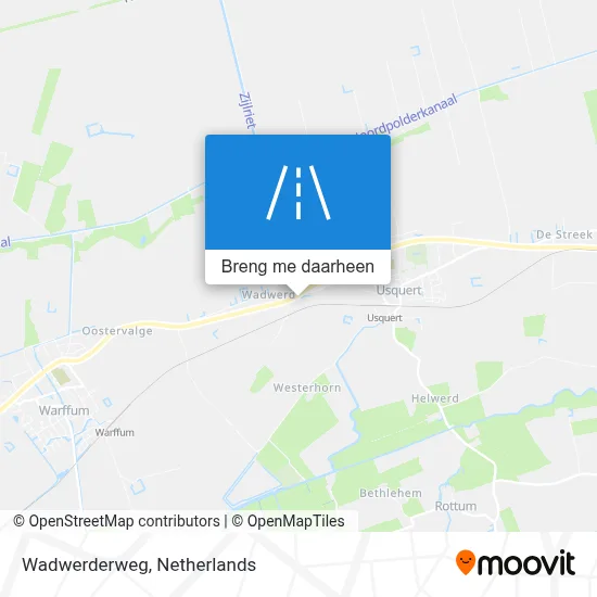 Wadwerderweg kaart