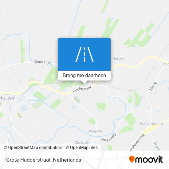 Grote Hadderstraat kaart