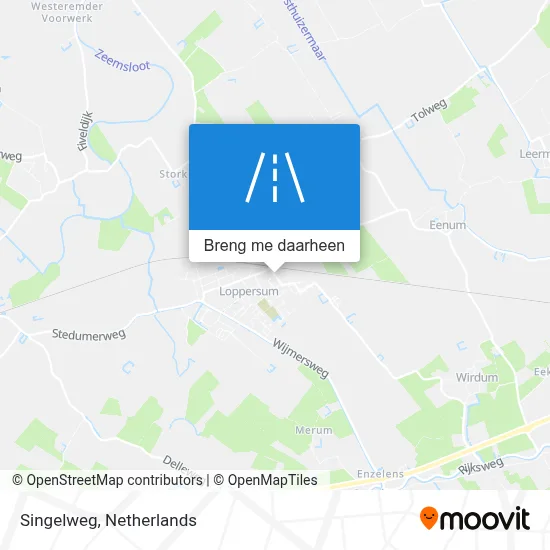 Singelweg kaart