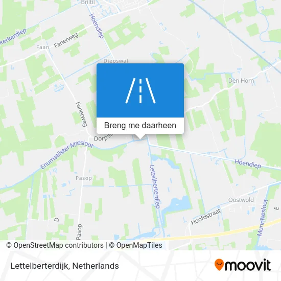 Lettelberterdijk kaart