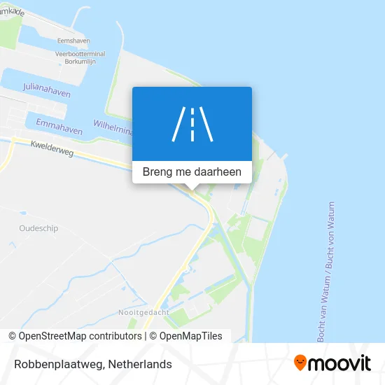 Robbenplaatweg kaart