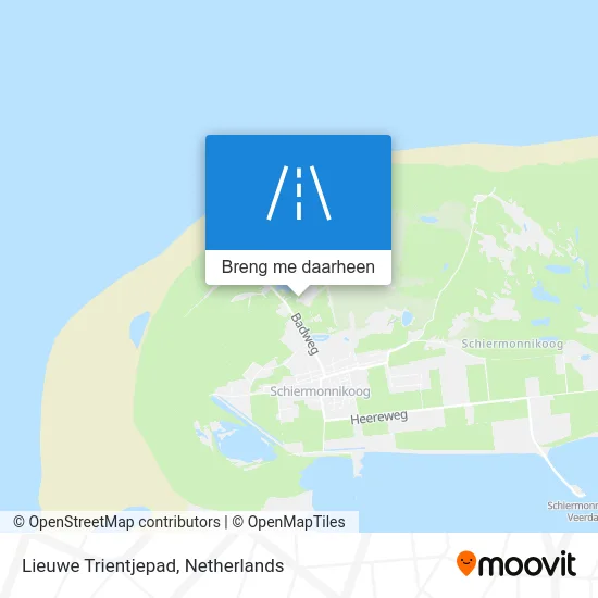 Lieuwe Trientjepad kaart