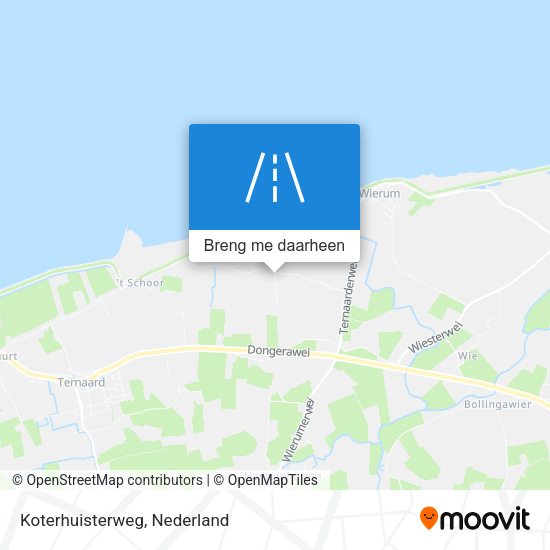 Koterhuisterweg kaart