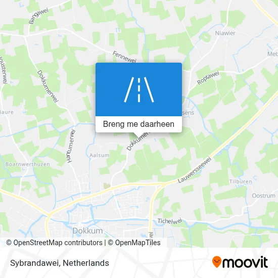 Sybrandawei kaart